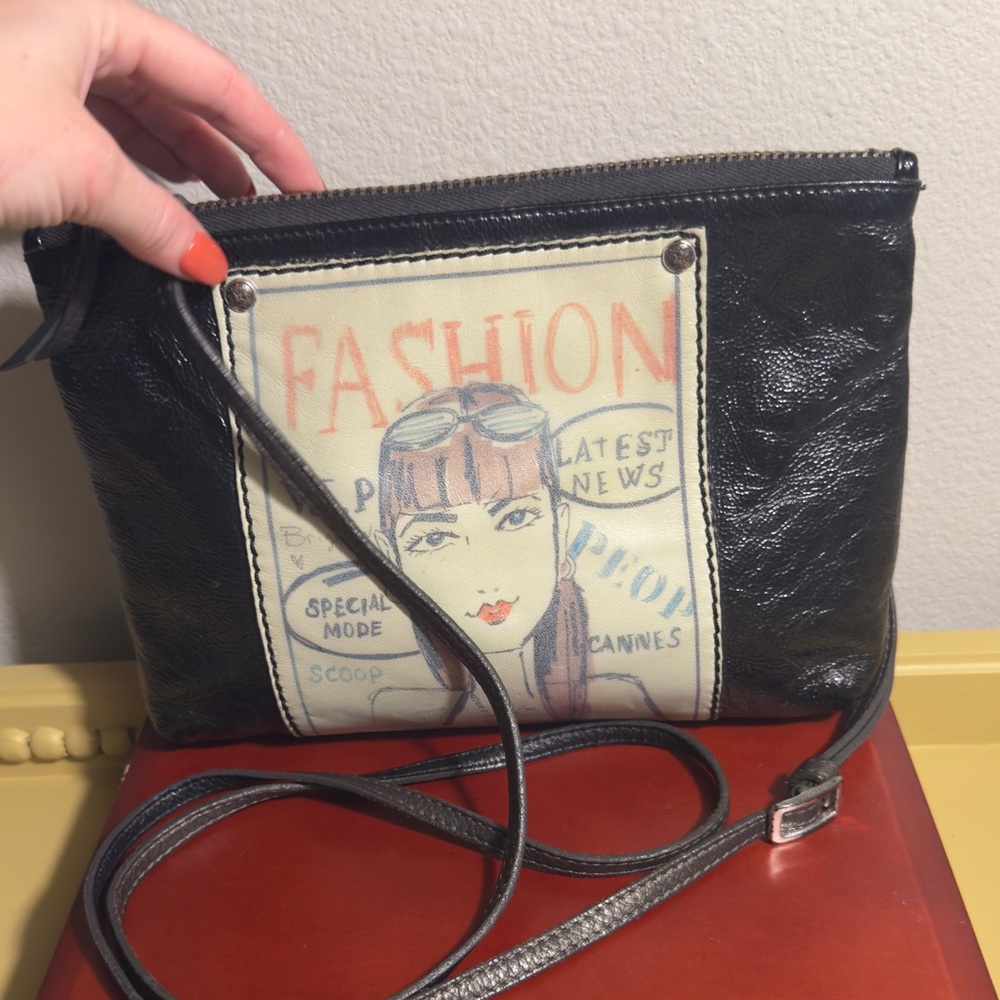 Brighton Fashionista bag by with Tom Clancy. Patent leather crossbody